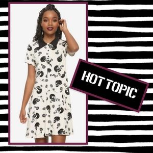 Skull💀 & Roses🌹 Collar Dress